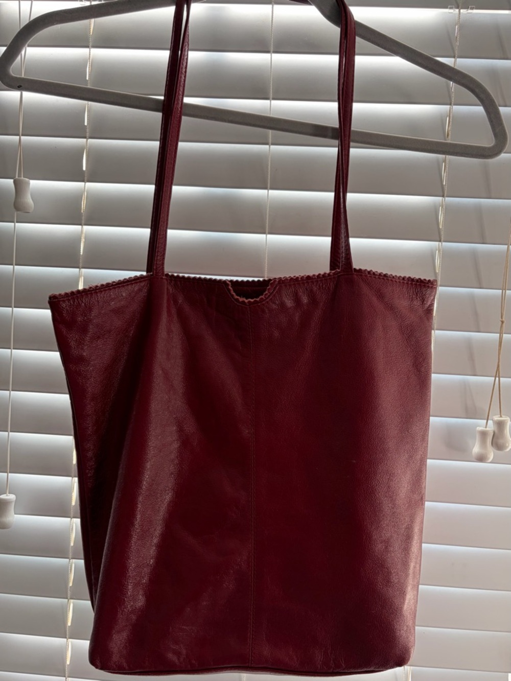 latico Leather Tote Bag - Burgundy - GUC
